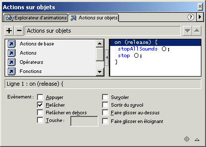 Ajouter une action pour arr�ter le son
