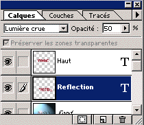 Palette des calques